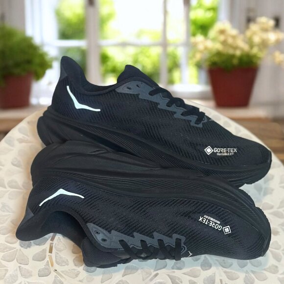HOKA Clifton 9 GTX Supportive GORE-TEX Waterproof Running Shoes Women’s 7.5 NEW - Picture 10 of 13